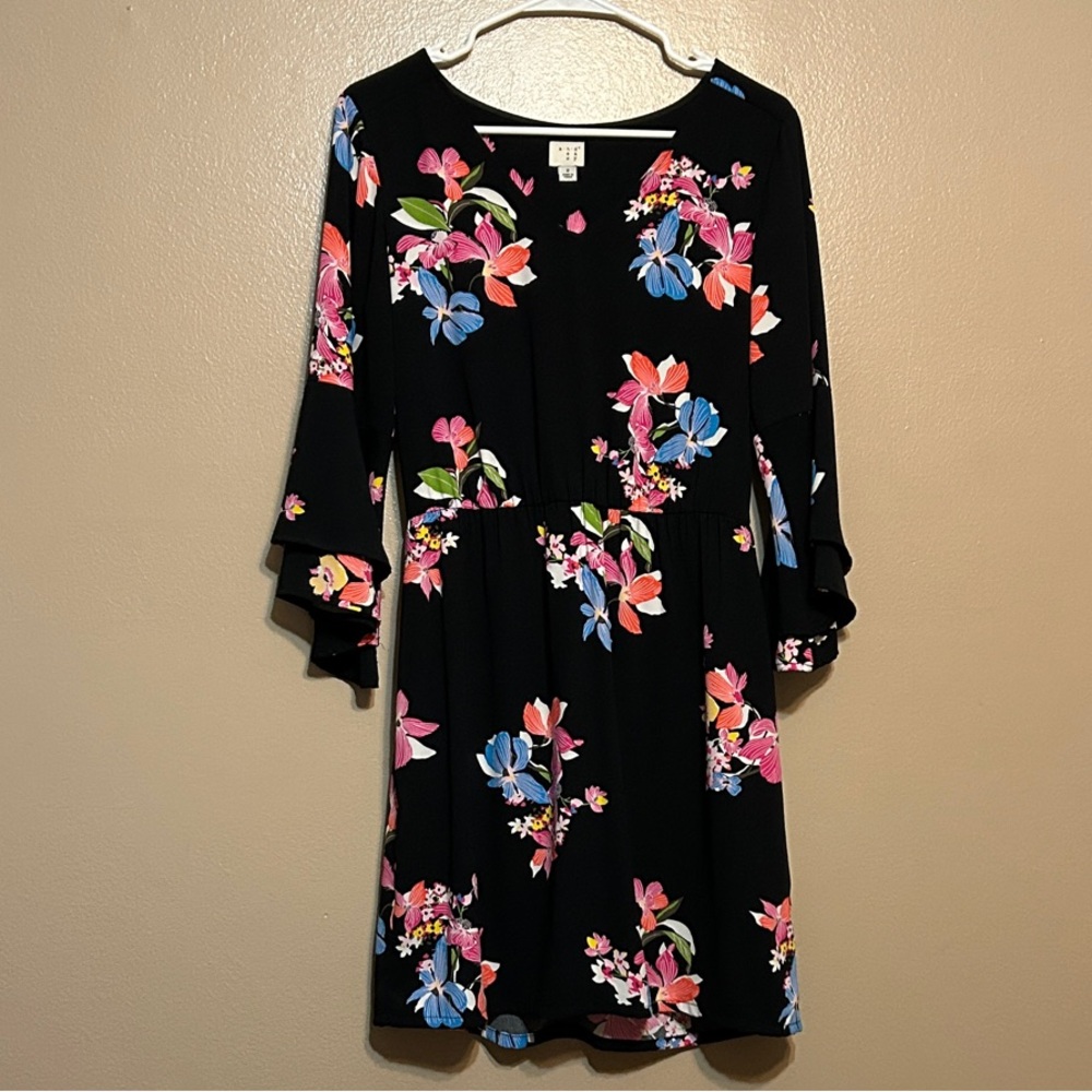 a new day Black Floral Dress